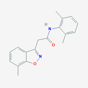 molecular formula C18H18N2O2 B286709 N-(2,6-dimethylphenyl)-2-(7-methyl-1,2-benzisoxazol-3-yl)acetamide 