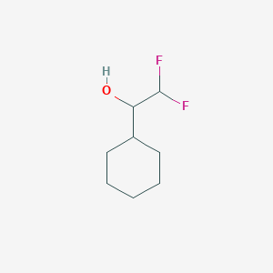 molecular formula C8H14F2O B2867091 1-Cyclohexyl-2,2-difluoroethan-1-ol CAS No. 153801-10-6