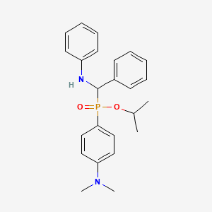 molecular formula C24H29N2O2P B2867093 丙-2-基[4-(二甲氨基)苯基][苯基(苯氨基)甲基]膦酸酯 CAS No. 476327-48-7