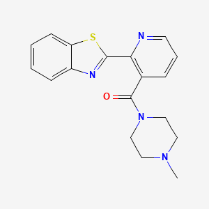 molecular formula C18H18N4OS B2867098 (2-(苯并[d]噻唑-2-基)吡啶-3-基)(4-甲基哌嗪-1-基)甲酮 CAS No. 879479-38-6