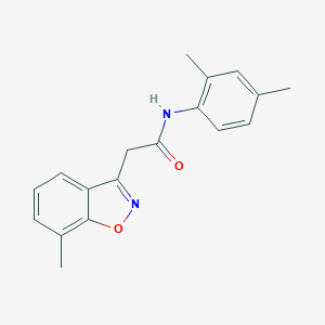 molecular formula C18H18N2O2 B286710 N-(2,4-dimethylphenyl)-2-(7-methyl-1,2-benzisoxazol-3-yl)acetamide 