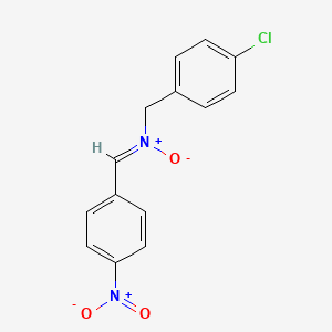 molecular formula C14H11ClN2O3 B2867106 (4-chlorobenzyl)[(Z)-(4-nitrophenyl)methylidene]ammoniumolate CAS No. 939888-34-3