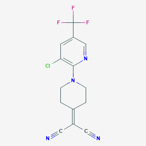 2-{1-[3-Chloro-5-(trifluoromethyl)-2-pyridinyl]-4-piperidinylidene}malononitrile