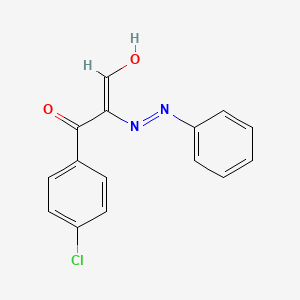 molecular formula C15H11ClN2O2 B2867108 (2E)-3-(4-氯苯基)-3-氧代-2-(2-苯肼-1-亚基)丙醛 CAS No. 337512-10-4