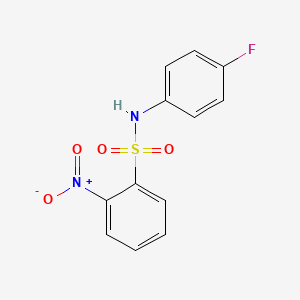 molecular formula C12H9FN2O4S B2867117 N-(4-Fluorophenyl)-2-nitrobenzenesulfonamide CAS No. 159048-81-4