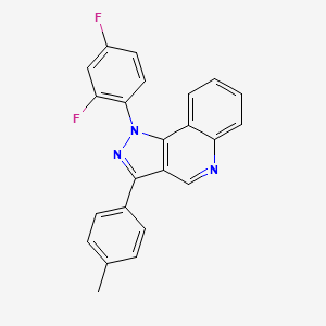 molecular formula C23H15F2N3 B2867121 1-(2,4-difluorophenyl)-3-(4-methylphenyl)-1H-pyrazolo[4,3-c]quinoline CAS No. 932463-85-9