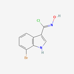 (3Z)-7-Bromo-N-hydroxy-1H-indole-3-carboximidoyl chloride