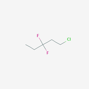 molecular formula C5H9ClF2 B2867149 1-Chloro-3,3-difluoropentane CAS No. 381-33-9