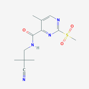 N-(2-Cyano-2-methylpropyl)-5-methyl-2-methylsulfonylpyrimidine-4-carboxamide