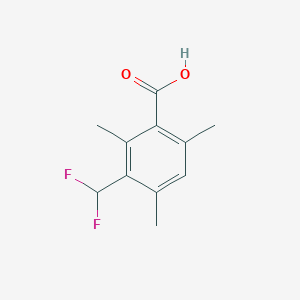 molecular formula C11H12F2O2 B2867169 3-(Difluoromethyl)-2,4,6-trimethylbenzoic acid CAS No. 2248288-55-1