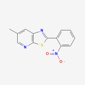 B2867180 6-Methyl-2-(2-nitrophenyl)thiazolo[5,4-b]pyridine CAS No. 925438-35-3