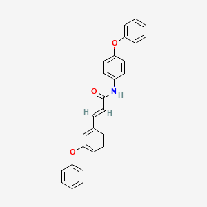 molecular formula C27H21NO3 B2867191 3-(3-Phenoxyphenyl)-N-(4-phenoxyphenyl)acrylamide CAS No. 478258-17-2