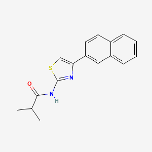 molecular formula C17H16N2OS B2867201 N-(4-(萘-2-基)噻唑-2-基)异丁酰胺 CAS No. 313549-63-2