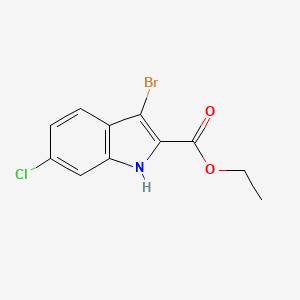 molecular formula C11H9BrClNO2 B2867202 Ethyl 3-Bromo-6-Chloro-1H-Indole-2-Carboxylate CAS No. 2091246-54-5