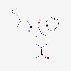 N-(2-Cyclopropylpropyl)-4-phenyl-1-prop-2-enoylpiperidine-4-carboxamide