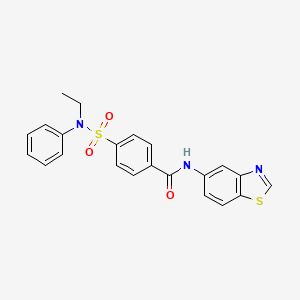 N-(benzo[d]thiazol-5-yl)-4-(N-ethyl-N-phenylsulfamoyl)benzamide
