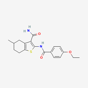 2-(4-ethoxybenzamido)-5-methyl-4,5,6,7-tetrahydro-1-benzothiophene-3-carboxamide