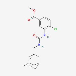 Methyl 3-(1-adamantylmethylcarbamoylamino)-4-chlorobenzoate