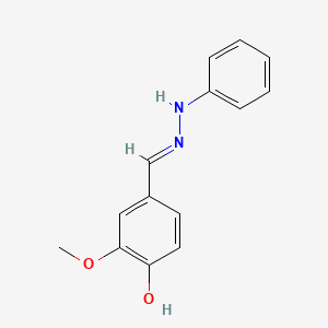 molecular formula C14H14N2O2 B2867234 4-Hydroxy-3-methoxybenzaldehyde phenylhydrazone CAS No. 16435-04-4