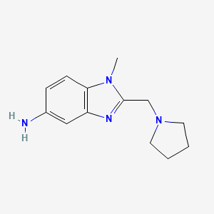 1-methyl-2-(pyrrolidin-1-ylmethyl)-1H-benzo[d]imidazol-5-amine