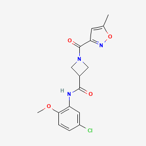 N-(5-chloro-2-methoxyphenyl)-1-(5-methyl-1,2-oxazole-3-carbonyl)azetidine-3-carboxamide