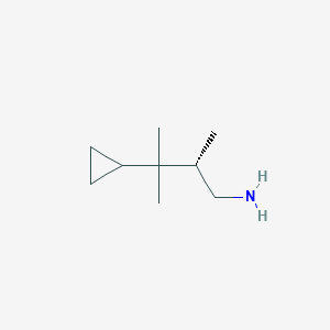 (2S)-3-Cyclopropyl-2,3-dimethylbutan-1-amine
