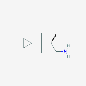 molecular formula C9H19N B2867257 (2S)-3-Cyclopropyl-2,3-dimethylbutan-1-amine CAS No. 2248210-07-1