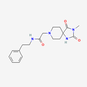 2-(3-methyl-2,4-dioxo-1,3,8-triazaspiro[4.5]decan-8-yl)-N-phenethylacetamide