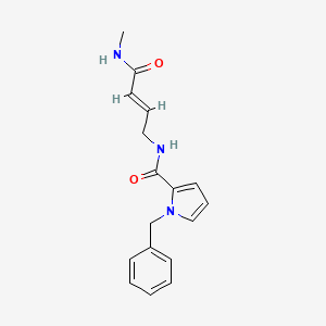 molecular formula C17H19N3O2 B2867315 (2E)-4-[(1-苄基-1H-吡咯-2-基)甲酰胺基]-N-甲基丁-2-烯酰胺 CAS No. 2097940-12-8