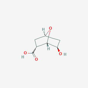 molecular formula C7H10O4 B2867317 rac-(1S,2R,4R,6R)-6-羟基-7-氧杂双环[2.2.1]庚烷-2-羧酸 CAS No. 2008714-25-6