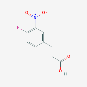 molecular formula C9H8FNO4 B2867323 3-(4-Fluoro-3-nitrophenyl)propanoic acid CAS No. 160877-40-7