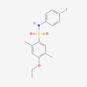 4-ethoxy-N-(4-iodophenyl)-2,5-dimethylbenzene-1-sulfonamide