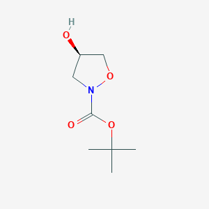molecular formula C8H15NO4 B2867349 叔丁基 (4R)-4-羟基-1,2-恶唑烷-2-甲酸酯 CAS No. 1092454-84-6