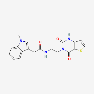 N-(2-(2,4-dioxo-1,2-dihydrothieno[3,2-d]pyrimidin-3(4H)-yl)ethyl)-2-(1-methyl-1H-indol-3-yl)acetamide