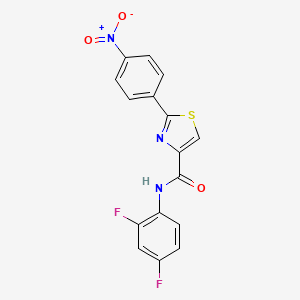 N-(2,4-difluorophenyl)-2-(4-nitrophenyl)-1,3-thiazole-4-carboxamide