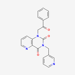1-(2-oxo-2-phenylethyl)-3-(pyridin-3-ylmethyl)pyrido[3,2-d]pyrimidine-2,4(1H,3H)-dione