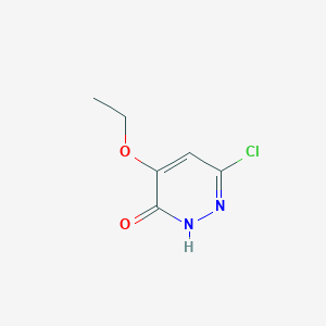 molecular formula C6H7ClN2O2 B2867371 6-chloro-4-ethoxy-3(2H)-pyridazinone CAS No. 89466-49-9