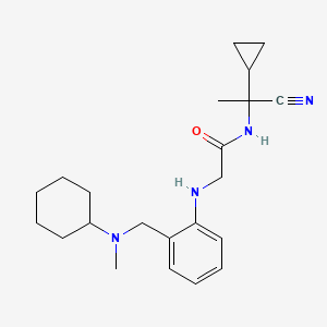 N-(1-cyano-1-cyclopropylethyl)-2-[(2-{[cyclohexyl(methyl)amino]methyl}phenyl)amino]acetamide