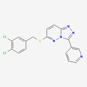 6-[(3,4-Dichlorophenyl)methylsulfanyl]-3-pyridin-3-yl-[1,2,4]triazolo[4,3-b]pyridazine