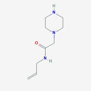 molecular formula C9H17N3O B2867389 N-allyl-2-piperazin-1-ylacetamide CAS No. 875160-64-8