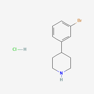 B2867404 4-(3-Bromophenyl)piperidine hydrochloride CAS No. 1159825-25-8; 351534-36-6