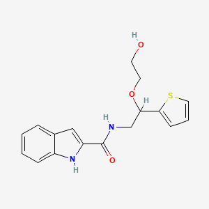 N-(2-(2-hydroxyethoxy)-2-(thiophen-2-yl)ethyl)-1H-indole-2-carboxamide