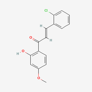 (2E)-3-(2-chlorophenyl)-1-(2-hydroxy-4-methoxyphenyl)prop-2-en-1-one