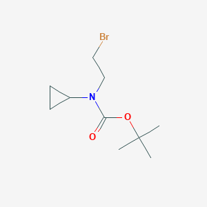 molecular formula C10H18BrNO2 B2867444 tert-butyl N-(2-bromoethyl)-N-cyclopropylcarbamate CAS No. 1511776-27-4
