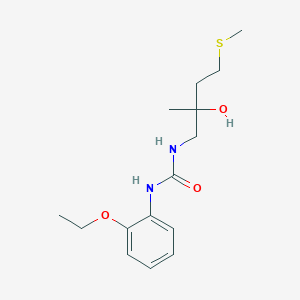 molecular formula C15H24N2O3S B2867461 1-(2-Ethoxyphenyl)-3-(2-hydroxy-2-methyl-4-(methylthio)butyl)urea CAS No. 1396880-57-1