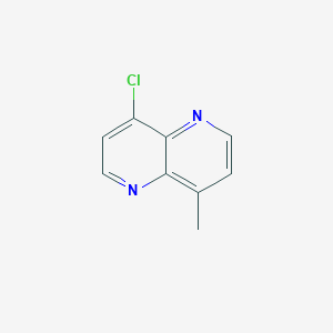 molecular formula C9H7ClN2 B2867462 4-Chloro-8-methyl-1,5-naphthyridine CAS No. 1360704-47-7