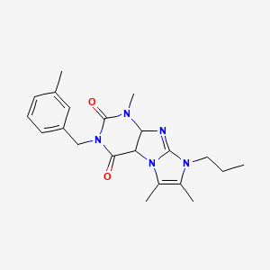 1,6,7-trimethyl-3-[(3-methylphenyl)methyl]-8-propyl-1H,2H,3H,4H,8H-imidazo[1,2-g]purine-2,4-dione