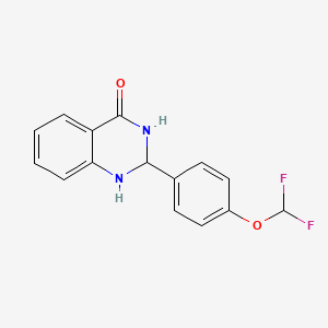 molecular formula C15H12F2N2O2 B2867473 2-(4-(Difluoromethoxy)phenyl)-1,2,3-trihydroquinazolin-4-one CAS No. 453525-58-1