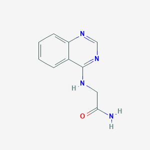 molecular formula C10H10N4O B2867483 2-[(Quinazolin-4-yl)amino]acetamide CAS No. 55040-21-6