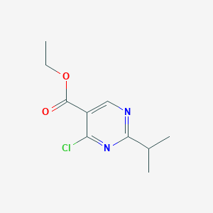 molecular formula C10H13ClN2O2 B2867495 4-氯-2-异丙基嘧啶-5-羧酸乙酯 CAS No. 72419-33-1